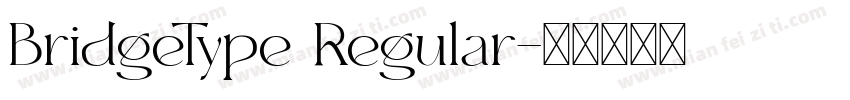 BridgeType Regular字体转换